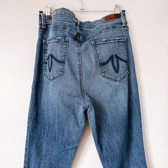Level 99 Tanya Highest Rise Crop Medium Wash Jean Size 31 - Picture 6 of 10
